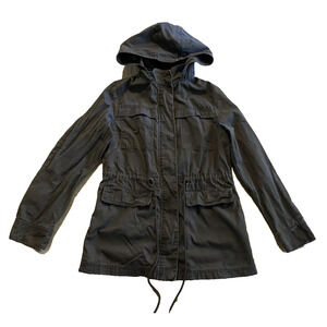 Universal Thread Womens Jacket Size Small Blue Canvas Utility Military Jacket